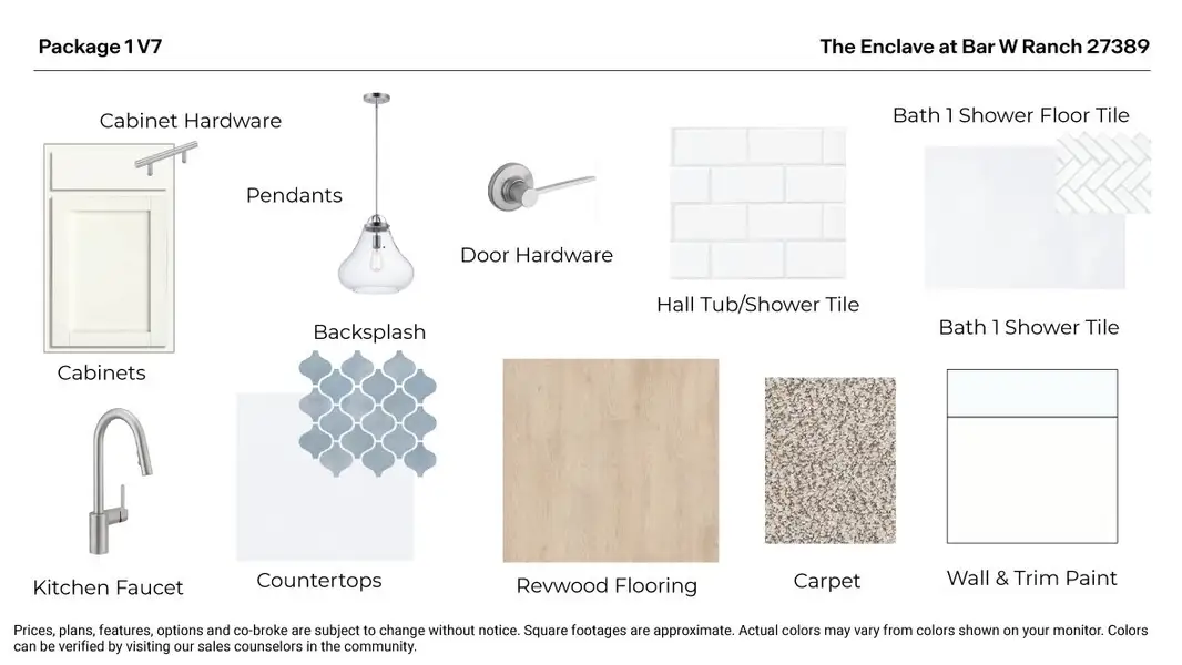 Materials commonly used for homes built from the The Edinburg by D.R. Horton in The Enclave at Bar W Ranch, Leander (Image 4).