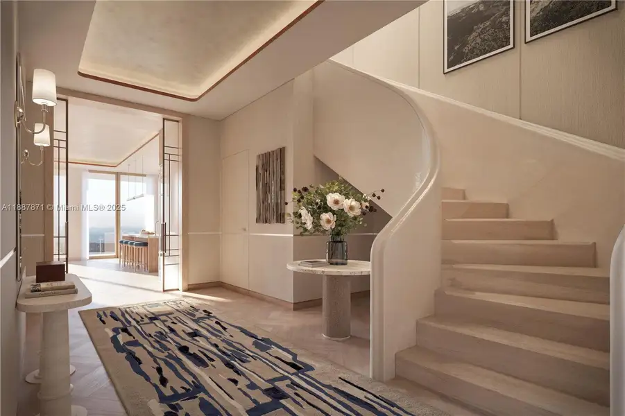 Furnished interior view inside a new home in Cipriani Residences Miami, Miami (Image 4). Furnished interior view inside a new home in Cipriani Residences Miami, Miami (Image 4).