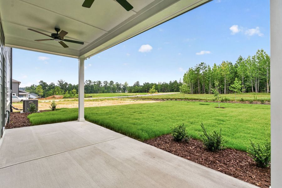 Exterior details and patio area of a home in Serenity - The Village Collection, Fuquay Varina (Image 3).