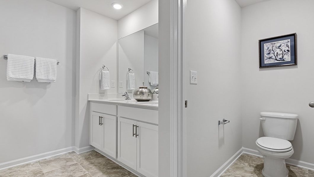 Representative furnished interior of a home built from the Robie by D.R. Horton in Brookside Farms - The Meadows, Greer (Image 26).