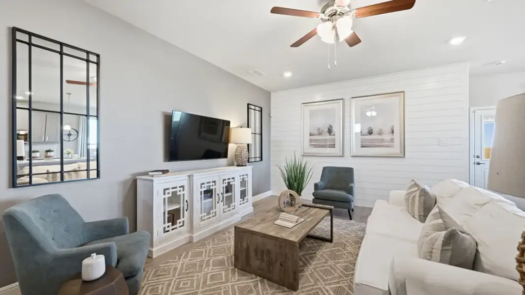 Furnished interior view inside a new home in Northstar West, Fort Worth (Image 18). Furnished interior view inside a new home in Northstar West, Fort Worth (Image 18).