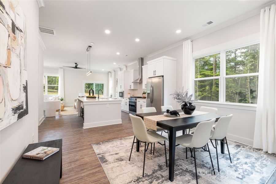 Furnished interior view inside a new home in , Hickory (Image 12).