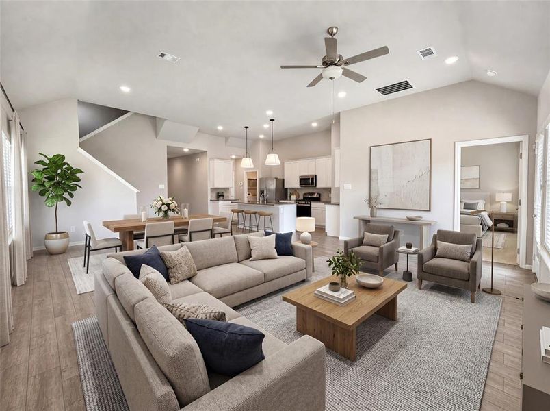 Furnished interior view inside a new home in Sagebrook, Denton (Image 12).