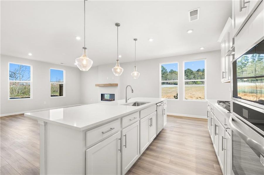 Furnished interior view inside a new home in Lake Shore, Winder (Image 6).