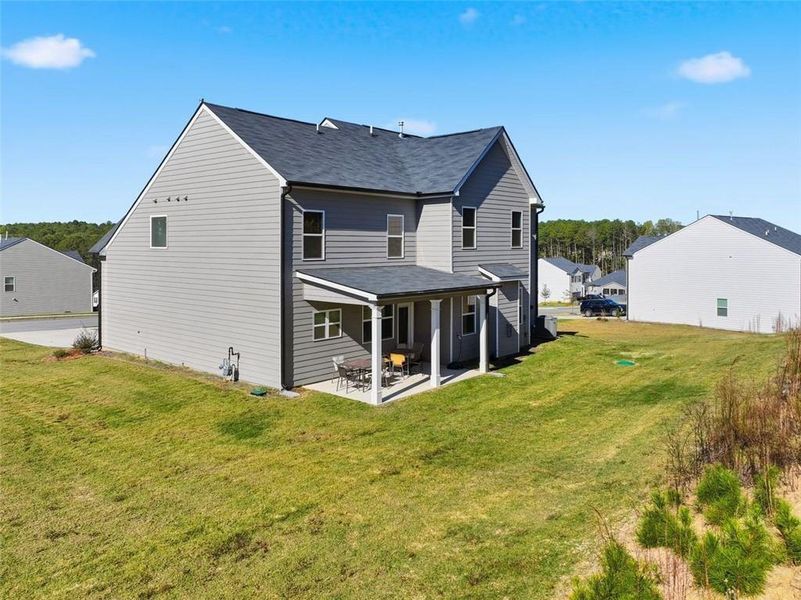 Exterior details and patio area of a home in Stillwater Springs, Dacula (Image 4).