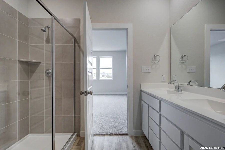 Furnished interior view inside a new home in Hacienda, San Antonio (Image 7).