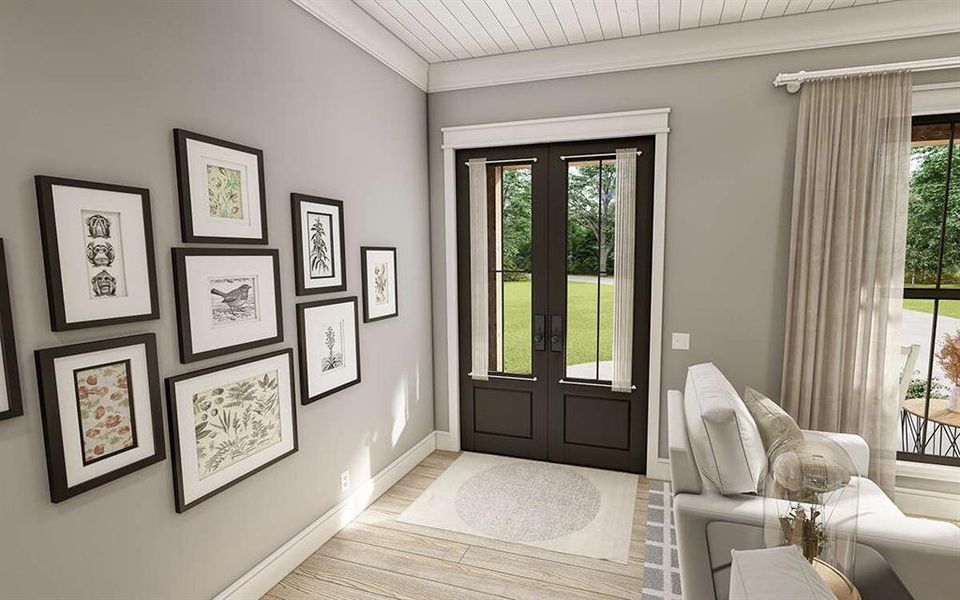 Furnished interior view inside a new home in Parallel Pastures, Poolville (Image 11).