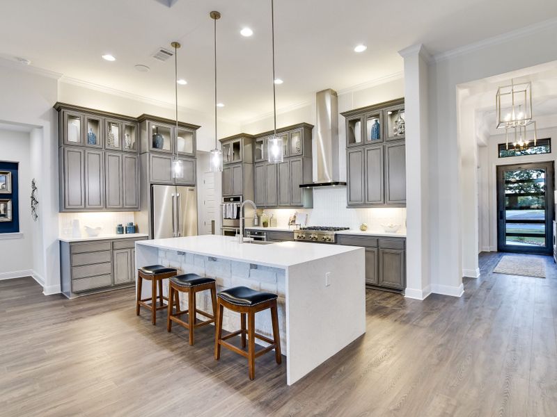 Representative furnished interior of a home built from the San Simeon I by Giddens Homes in Clearwater Ranch, Liberty Hill (Image 167).
