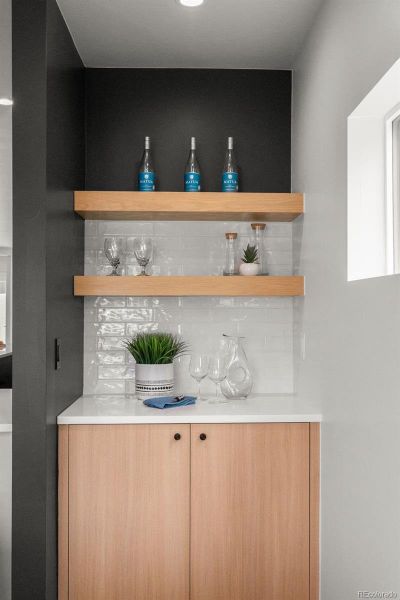 Custom built in buffet