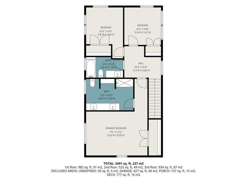 2D floor plan layout of this home in , Atlanta, GA (Image 5).