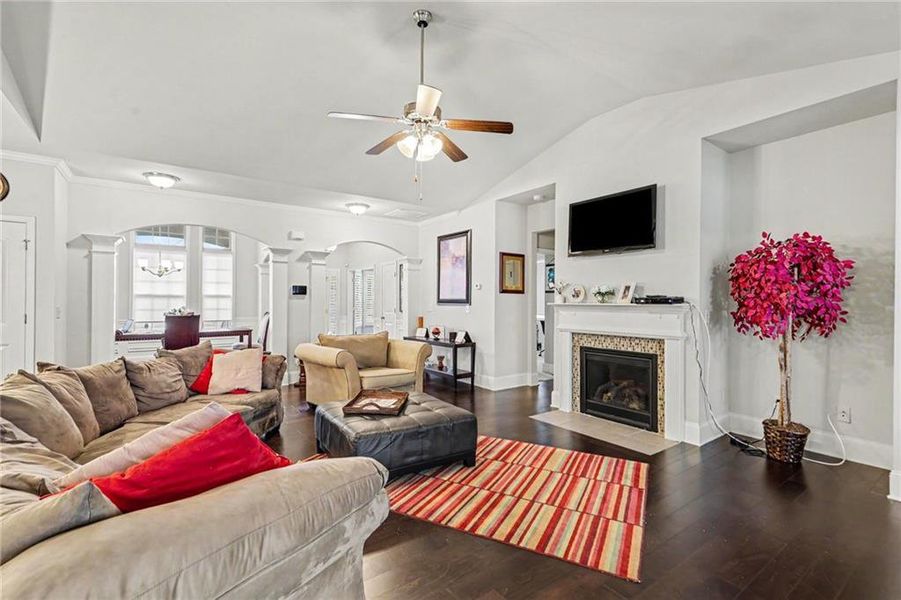 Furnished interior view inside a new home in , Atlanta (Image 9).