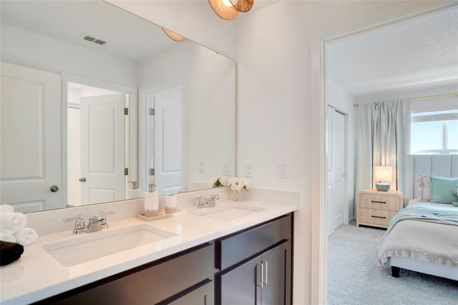 Furnished interior view inside a new home in Solara Resort, Kissimmee (Image 12).