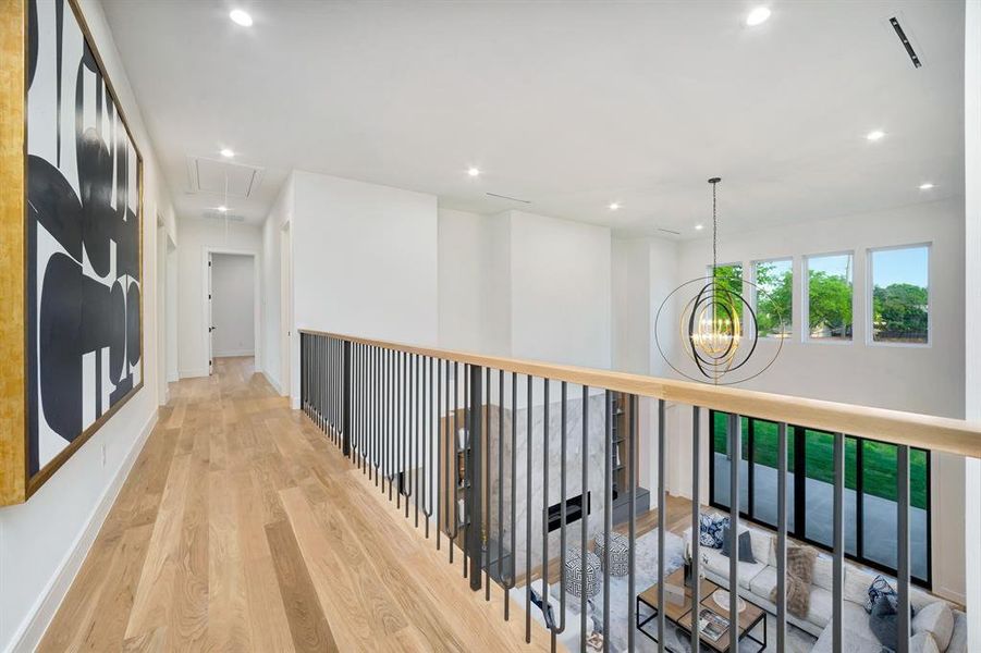 Furnished interior view inside a new home in , Dallas (Image 15).