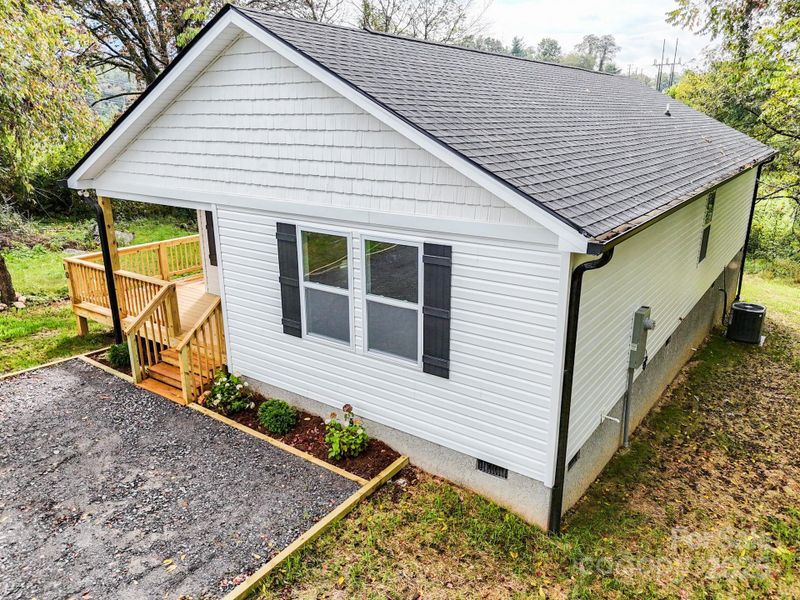 Front exterior of a new home in , Black Mountain, NC, highlighting curb appeal (Image 28).