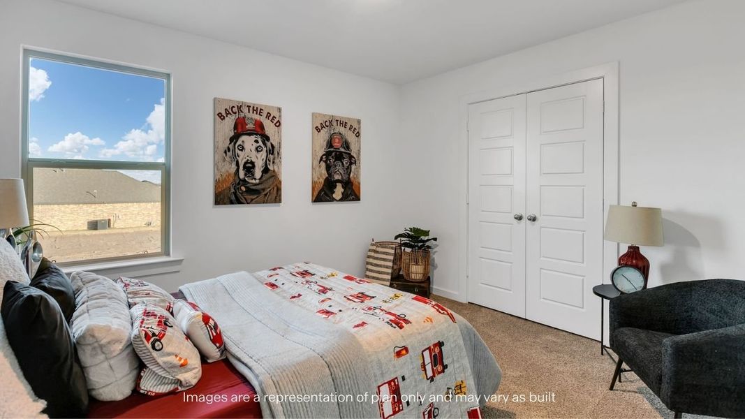 Furnished interior view inside a new home in Viridian, Lubbock (Image 31).