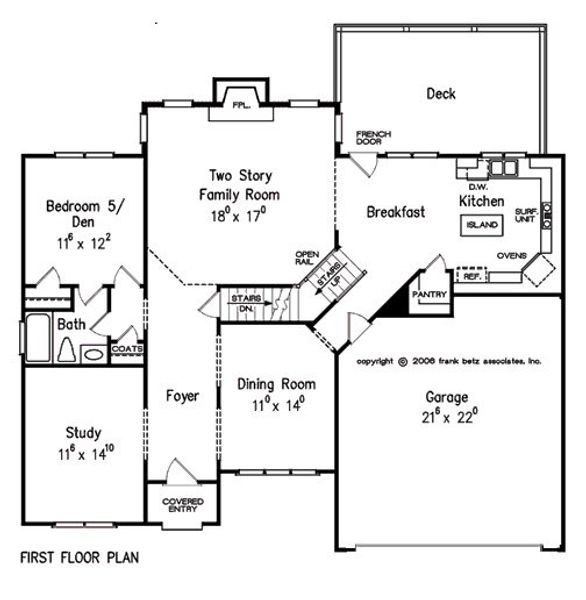2D floor plan layout for the The Meadow Glen by Bamford and Company in Rowland Springs, Cartersville, GA (Image 4).