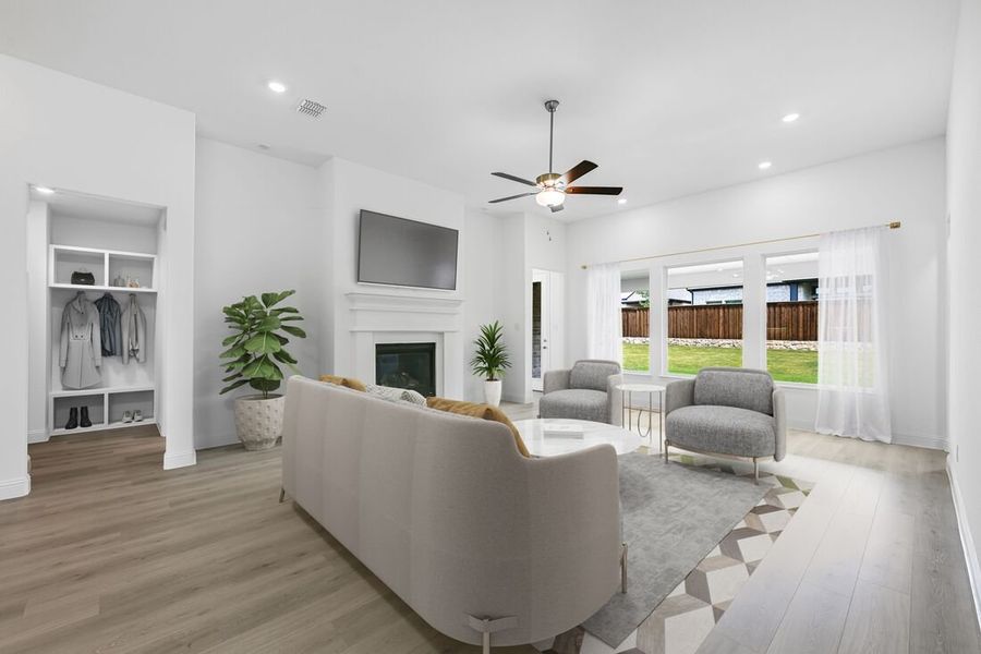 Furnished interior view inside a new home in The Ridge at Northlake 60s, Northlake (Image 6).