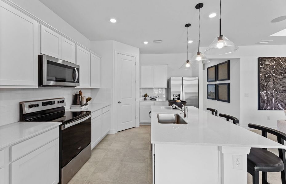 Kitchen with designer finishes Kitchen with designer finishes