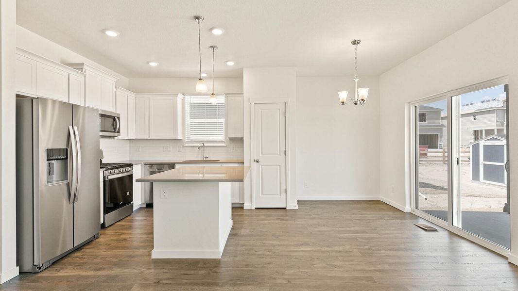 Furnished interior view inside a new home in The Ridge at Lorson Ranch, Colorado Springs (Image 4).