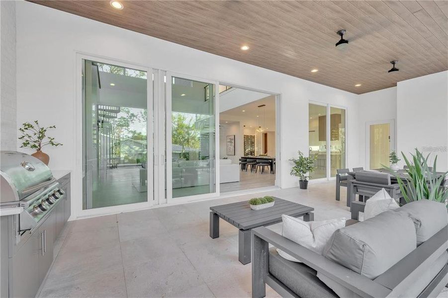 Exterior details and patio area of a home in , Sarasota (Image 38).