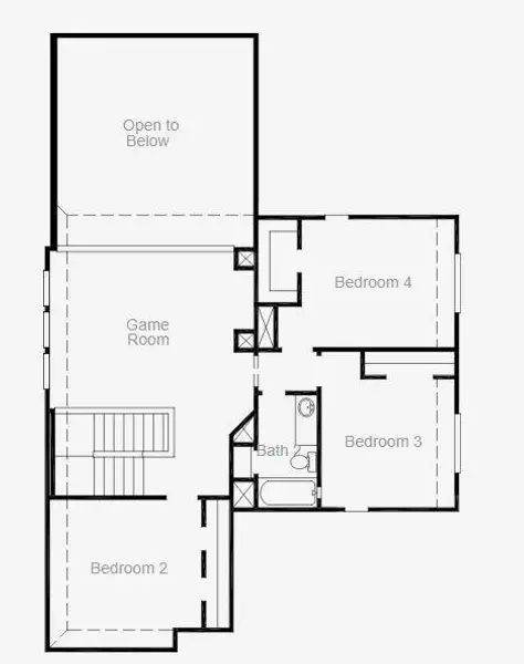 2D floor plan layout of this home in The Meadows at Imperial Oaks, Spring, TX (Image 2). 2D floor plan layout of this home in The Meadows at Imperial Oaks, Spring, TX (Image 2).
