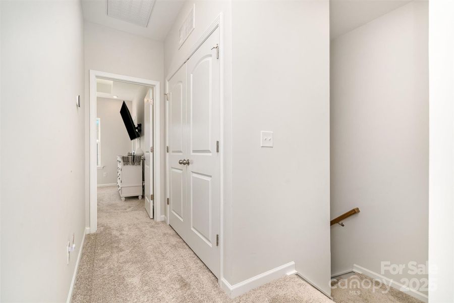Third Level Hall and Laundry closet