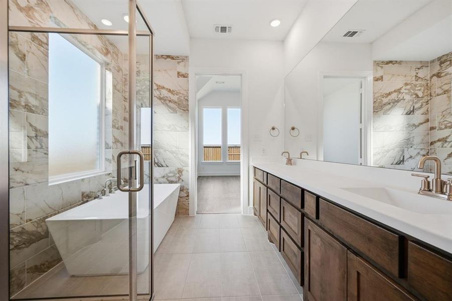 Furnished interior view inside a new home in Mantua Point: 55ft. lots, Van Alstyne (Image 7).