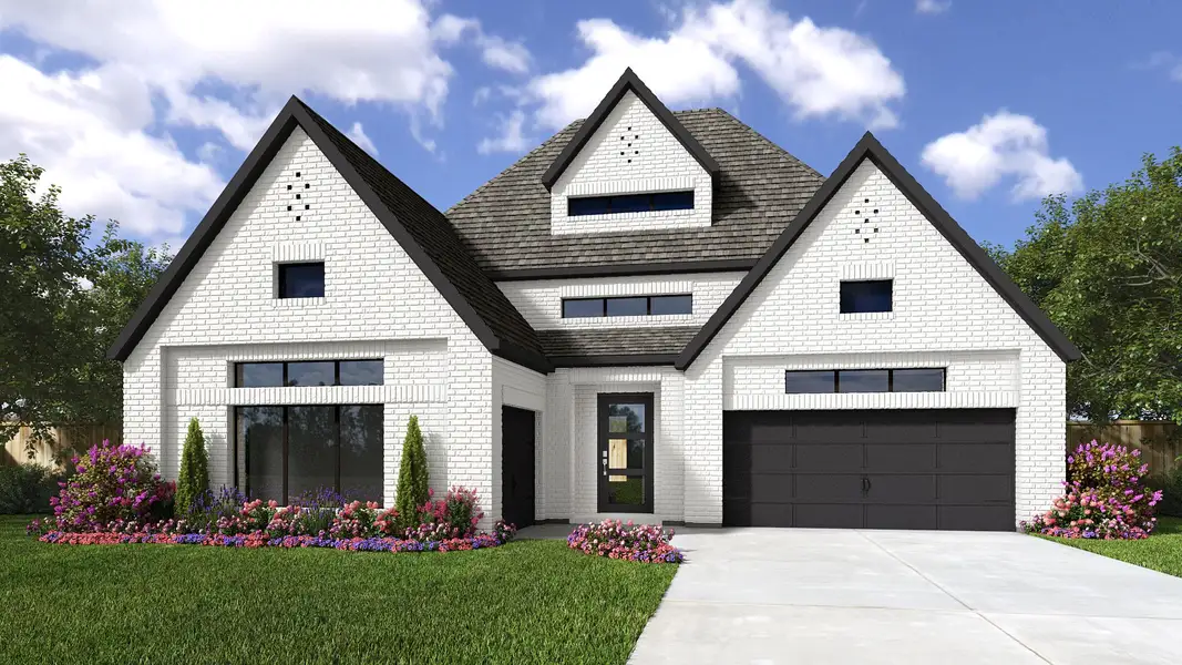 Representative exterior photo of a completed home built from the 2850W by Perry Homes in Terraces, Rockwall, TX (Image 2). Representative exterior photo of a completed home built from the 2850W by Perry Homes in Terraces, Rockwall, TX (Image 2).