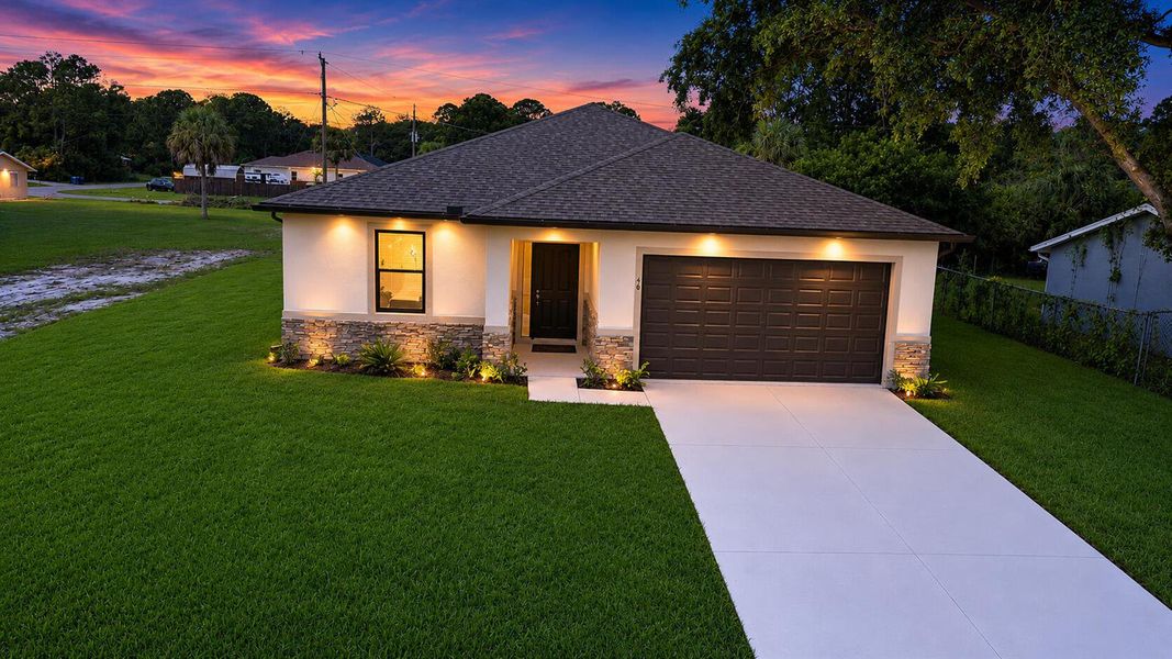 2 - House Front Twillight 2 - House Front Twillight