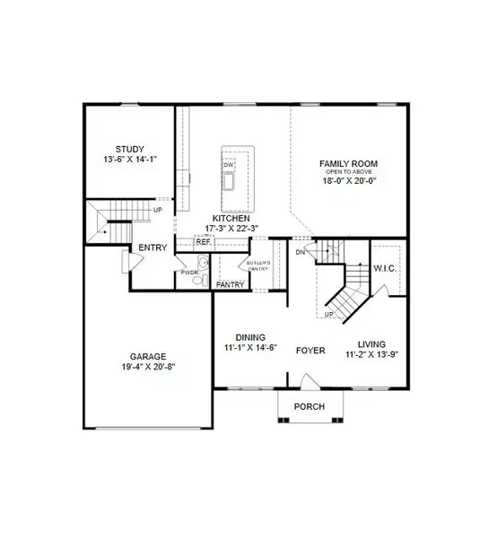 2D floor plan layout for the Devonshire by Keystone Custom Homes in Windermere Farms, Waxhaw, NC (Image 5). 2D floor plan layout for the Devonshire by Keystone Custom Homes in Windermere Farms, Waxhaw, NC (Image 5).