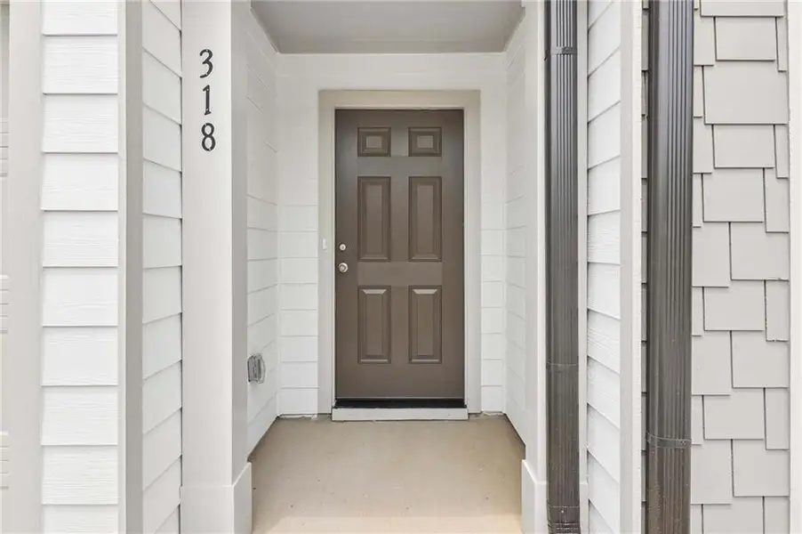 Exterior details and patio area of a home in Langston Reserve, Cartersville (Image 3).