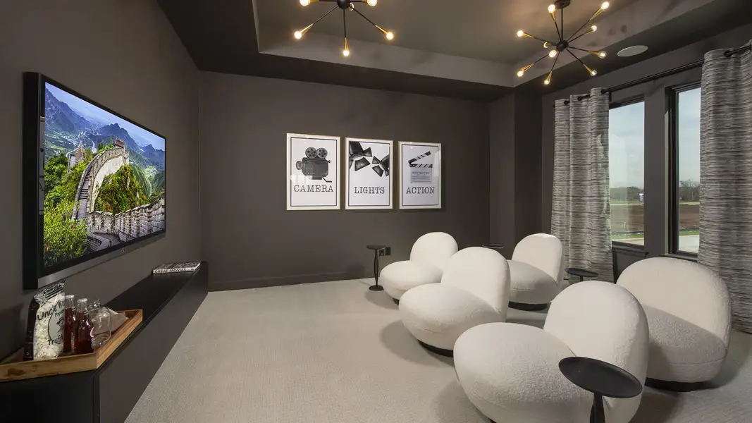 Representative furnished interior of a home built from the 3484M by Perry Homes in Hidden Canyon 55', San Antonio (Image 13).