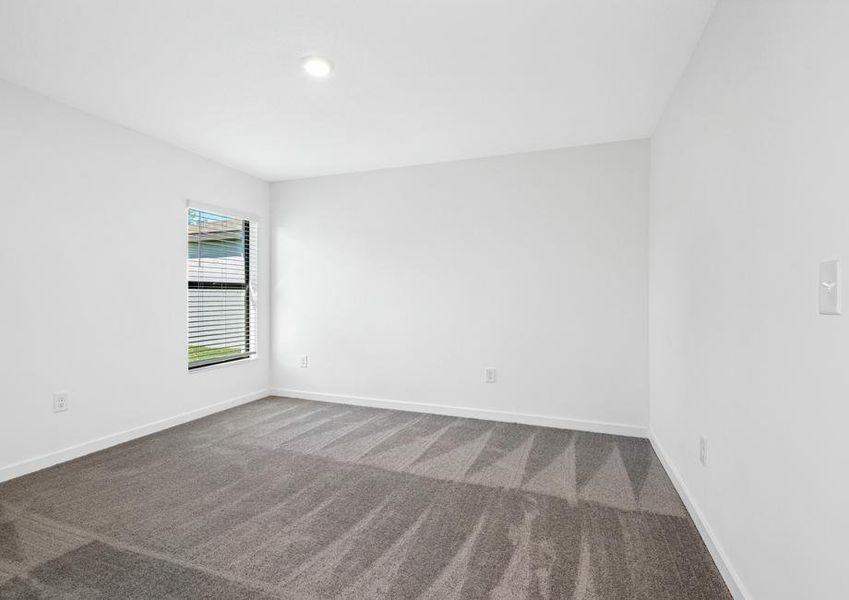 Rest and relaxation come easy in this gorgeous master bedroom