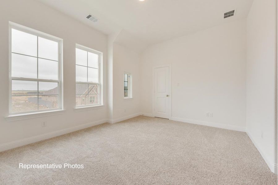 Representative unfurnished interior of a home built from the Royal Alexandria by Grand Homes in Edgewater, Fate (Image 26). Representative unfurnished interior of a home built from the Royal Alexandria by Grand Homes in Edgewater, Fate (Image 26).