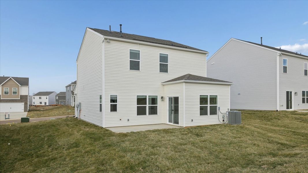 Exterior details and patio area of a home in Millstone Village, Morristown (Image 2).