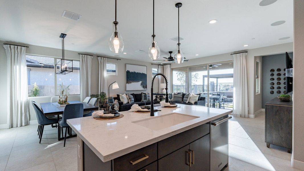 Representative furnished interior of a home built from the Bluebell by DRB Homes in Teravalis, Buckeye (Image 12).