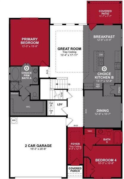 Beazer Homes Spiritas Ranch Avalon Floorplan