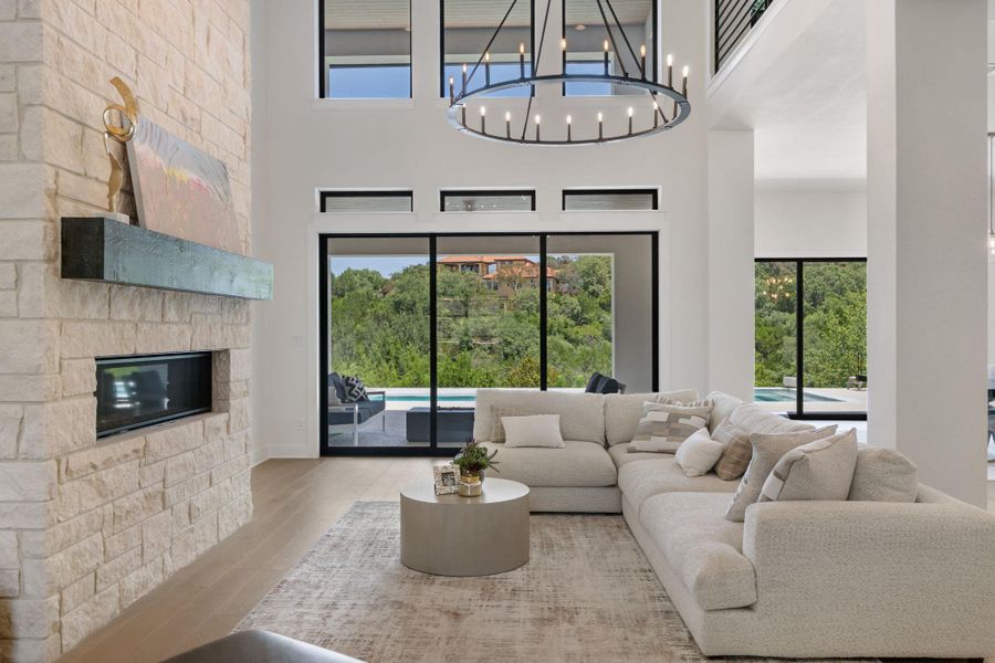 Furnished interior view inside a new home in , Austin (Image 34).