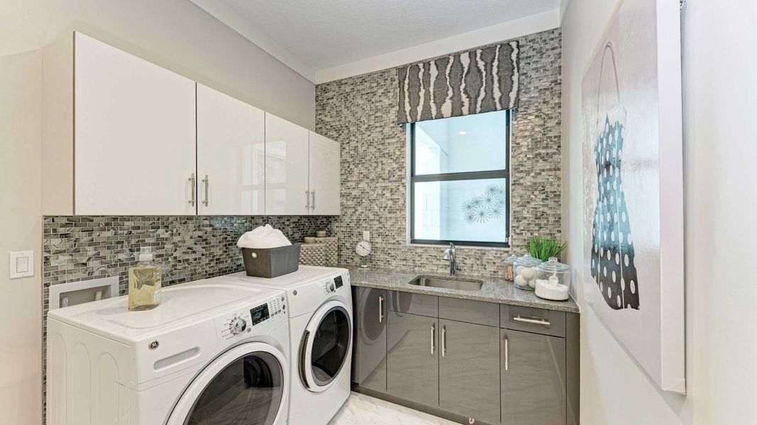 Laundry - Model shown is without Bonus Room