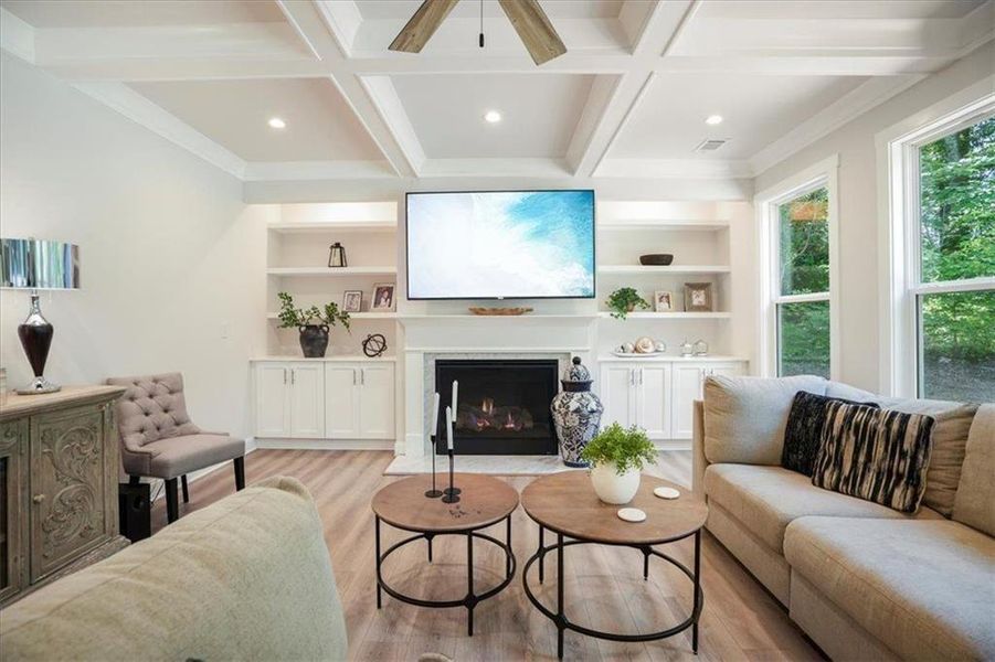 Furnished interior view inside a new home in , Acworth (Image 50).