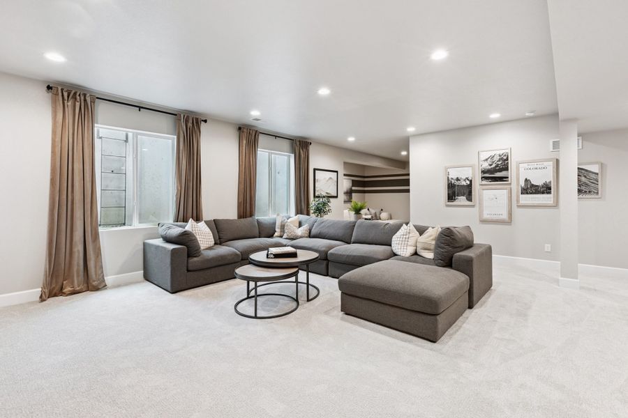 Representative furnished interior of a home built from the Silverton by Landsea Homes in Highlands Preserve, Mead (Image 70).