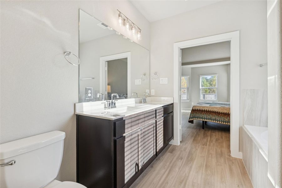 Furnished interior view inside a new home in , Willis (Image 16).