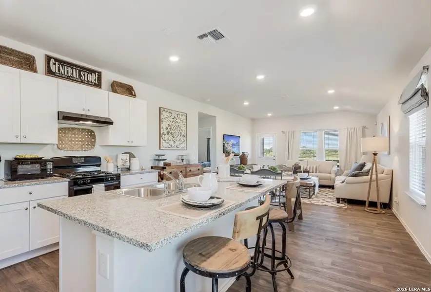 Furnished interior view inside a new home in , Converse (Image 3).