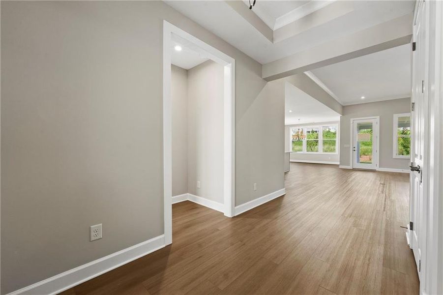 Spacious, unfurnished interior of a new home in Cresswind Georgia at Twin Lakes, Hoschton (Image 19).