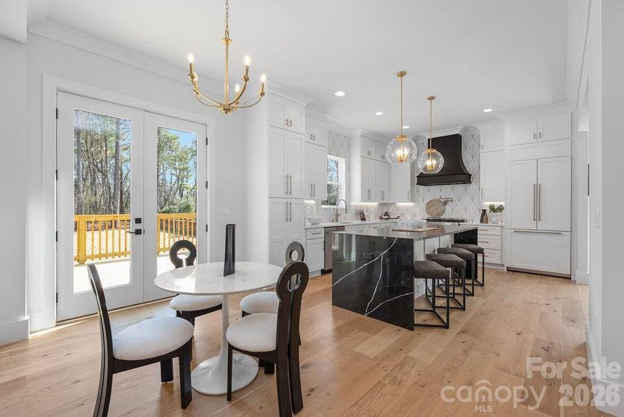 Kitchen and breakfast area.