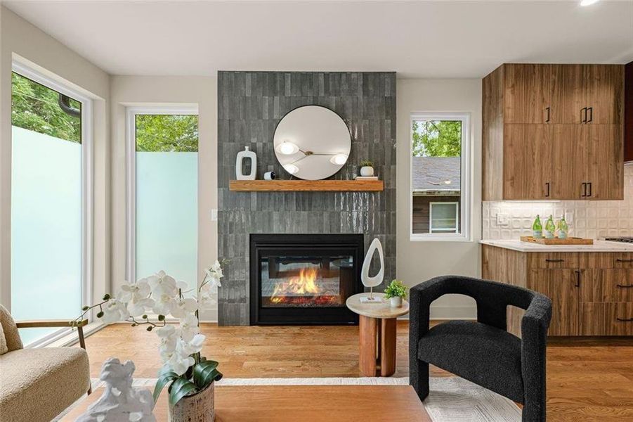 Furnished interior view inside a new home in , Atlanta (Image 10).