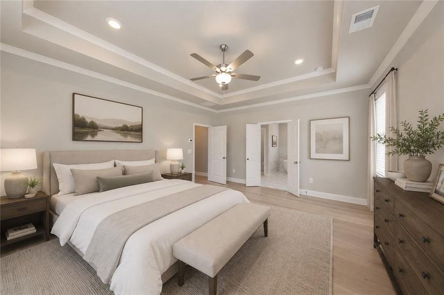 Furnished interior view inside a new home in Livingstone Park, Kennesaw (Image 12).