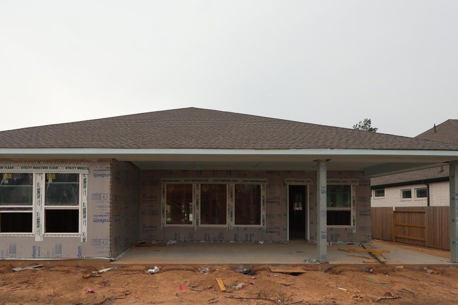 In-progress construction of a new home in , Conroe, TX (Image 30).