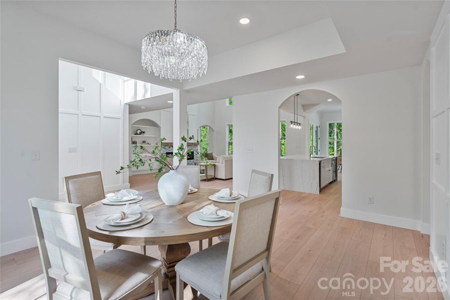 Furnished interior view inside a new home in , Clover (Image 9).