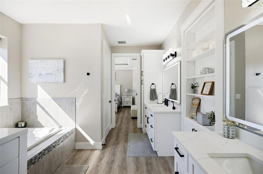 Furnished interior view inside a new home in , Palm Coast (Image 62).